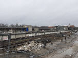 Abrissarbeiten auf dem ehemailgen Güterbahnhof 2022